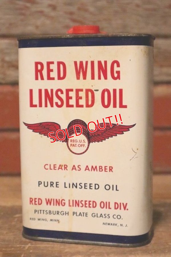 画像1: dp-230809-02 RED WING / 1950's LINSEED OIL One Quart Can