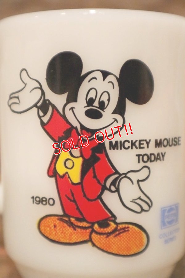 画像3: kt-230809-03 Mickey Mouse / Anchor Hocking 1980's 9oz Mug "Mickey Mouse Today"