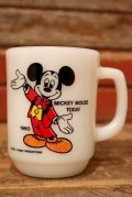 kt-230809-03 Mickey Mouse / Anchor Hocking 1980's 9oz Mug "Mickey Mouse Today"