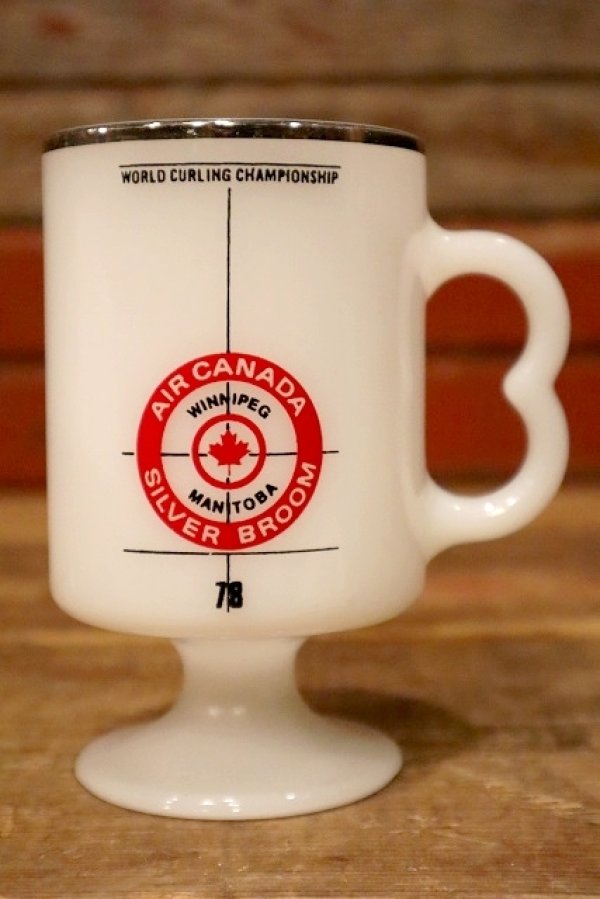 画像1: kt-220301-08 AIR CANADA SILVER BROOM / World Curling Championship 1970's FEDERAL Footed Mug