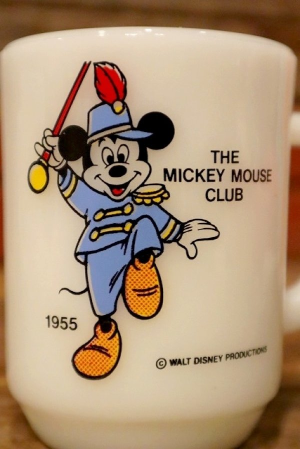 画像2: kt-230809-04 Mickey Mouse / Anchor Hocking 1980's 9oz Mug "Mickey Mouse Club"