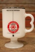 kt-220301-07 AIR CANADA SILVER BROOM / World Curling Championship 1970's FEDERAL Footed Mug
