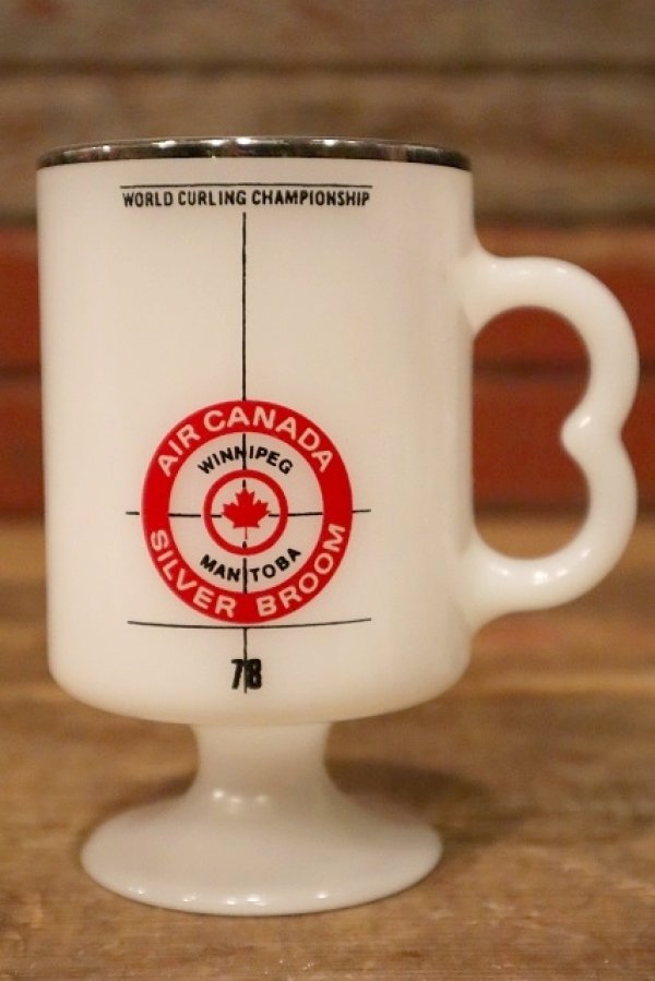画像1: kt-220301-07 AIR CANADA SILVER BROOM / World Curling Championship 1970's FEDERAL Footed Mug
