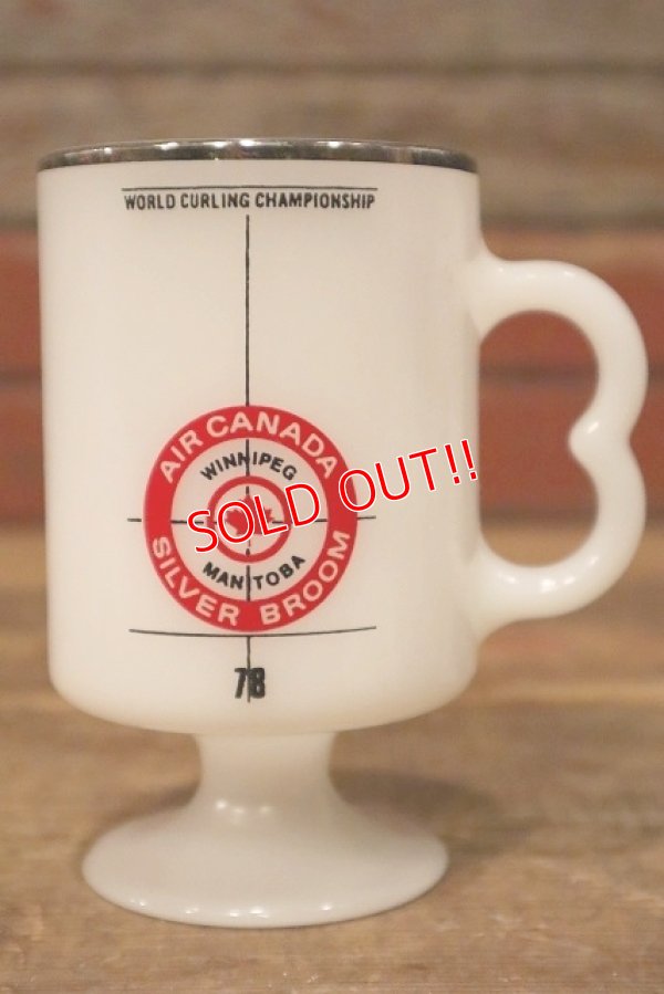 画像1: kt-220301-07 AIR CANADA SILVER BROOM / World Curling Championship 1970's FEDERAL Footed Mug