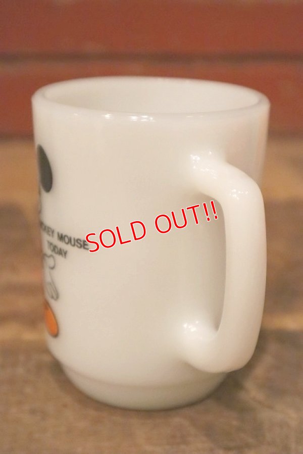 画像6: kt-230809-03 Mickey Mouse / Anchor Hocking 1980's 9oz Mug "Mickey Mouse Today"
