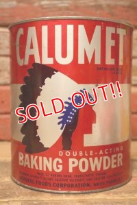 dp-230809-15 CALUMET / Vintage Baking Powder Can