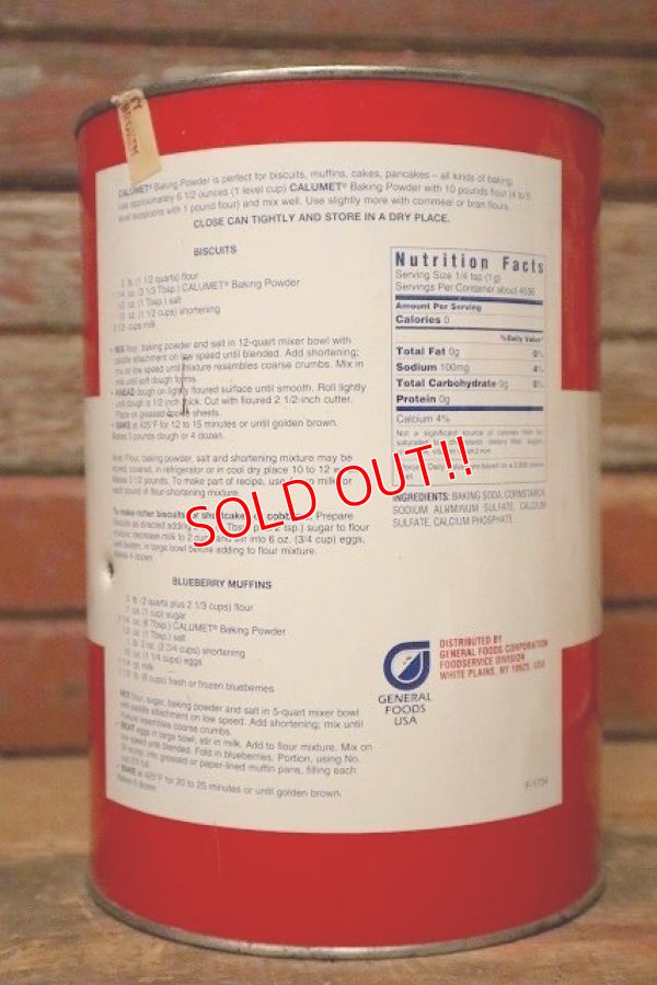 画像2: dp-230809-14 CALUMET / Vintage Baking Powder Can