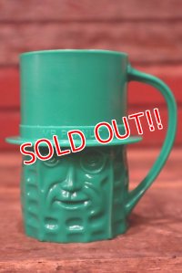 ct-230809-13 PLANTERS / MR.PEANUT 1950's Plastic Mug (Green)