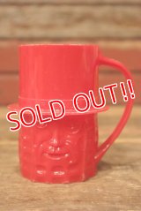 ct-230809-10 PLANTERS / MR.PEANUT 1950's Plastic Mug (Red)