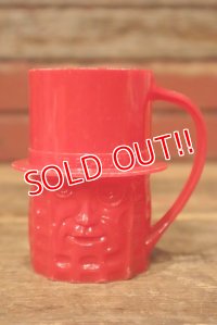 ct-230809-10 PLANTERS / MR.PEANUT 1950's Plastic Mug (Red)