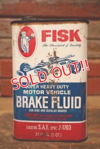 dp-230809-09 FISK BRAKE FLUID / Vintage Can