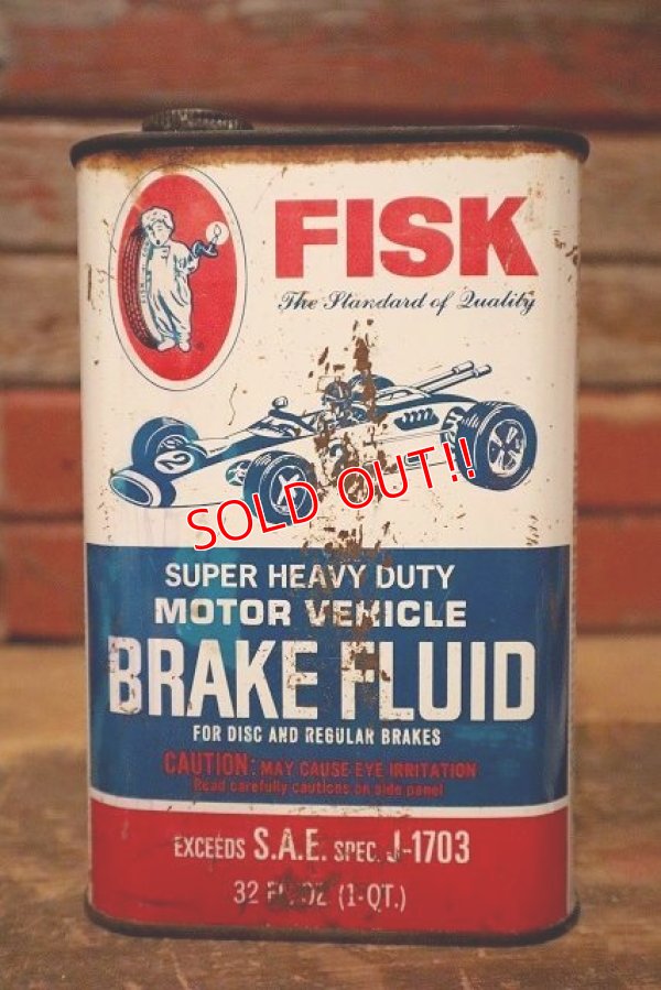 画像1: dp-230809-09 FISK BRAKE FLUID / Vintage Can