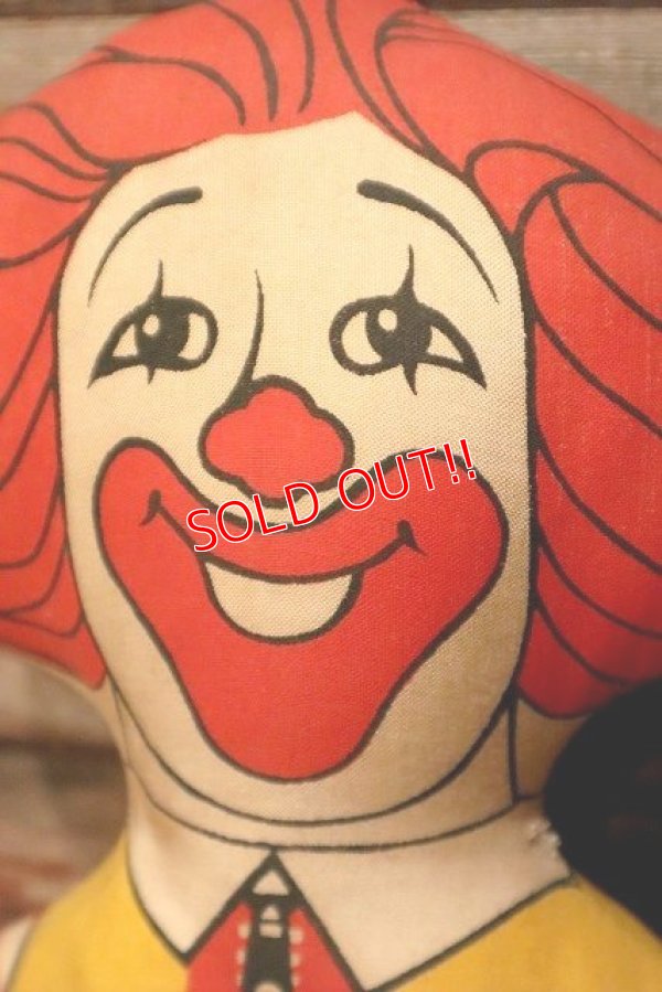 画像2: ct-230101-13 【SALE!!!】McDonald's / Ronald McDonald 1970's Pillow Doll