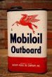 画像1: dp-230809-10 Mobiloil / 1950's Outboard Oil Can (1)