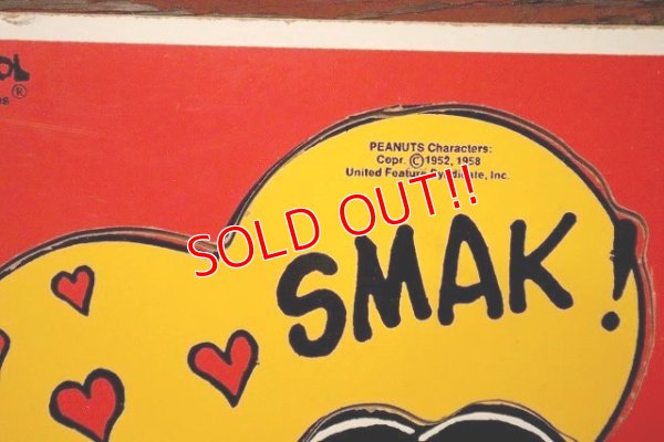 画像4: ct-230809-05 Snoopy & Lucy / Playskool 1980's Wood Frame Tray Puzzle "SMAK!"