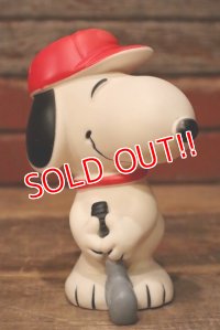 ct-230801-18 Snoopy / Danara 1980's Coin Bank "Golf"