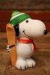 画像1: ct-230801-19 Snoopy / Danara 1970's-1980's Squeaky Toy "Ski" (1)