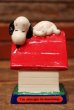 画像1: ct-230801-05 Snoopy / Determined 1970's Stand Figure "I'm allergic to morning." (1)