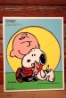 画像1: ct-230809-04 Snoopy & Charlie Brown / Playskool 1980's Wood Frame Tray Puzzle (1)