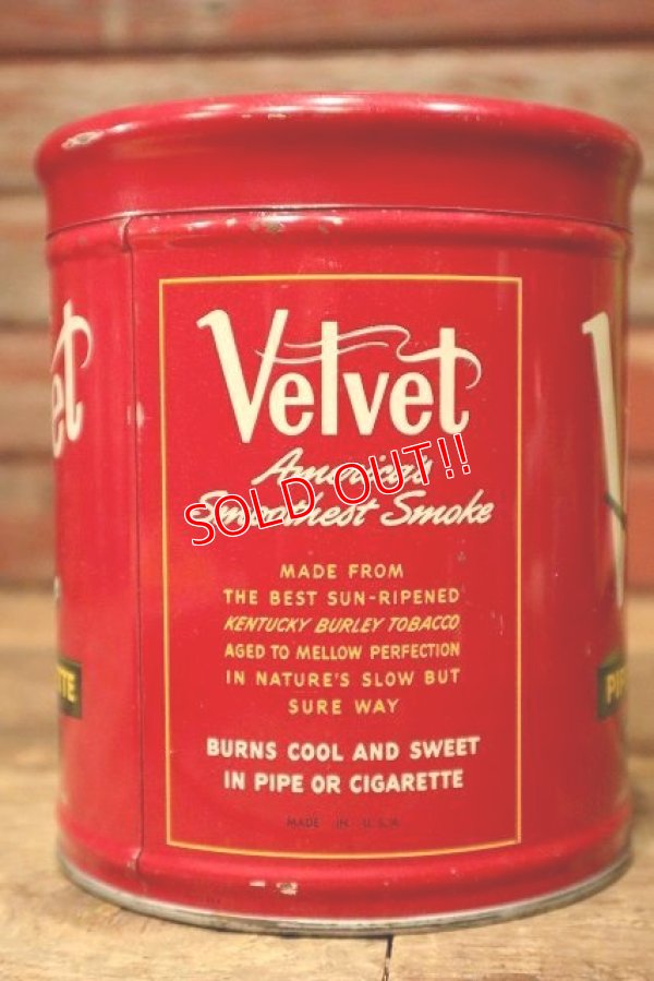 画像3: dp-230601-13 Velvet / 1950's Pipe & Cigarette Tobacco Can