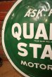 画像2: dp-230724-04 QUAKER STATE MOTOR OIL / 1940's Convex Metal Sign (2)