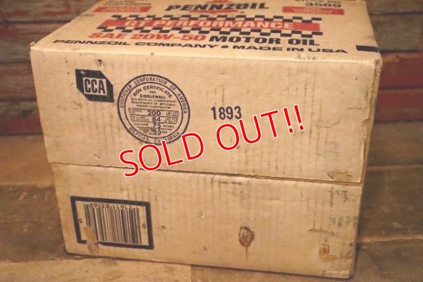 画像11: ndp-230809-32 PENNZOIL / SAE 20W-50 MOTOR OIL Cardboard Box