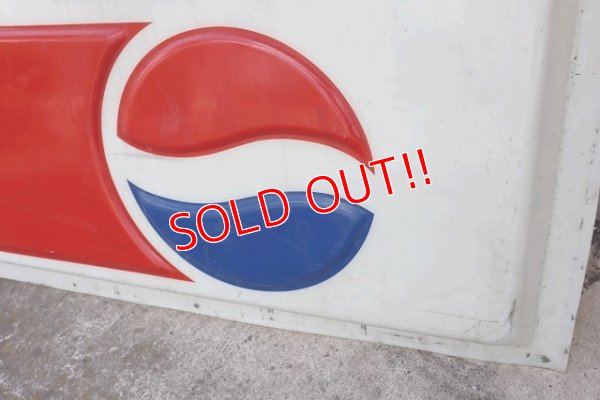 画像3: dp-221001-20 ※店頭ピックのみ PEPSI / 1990's Huge Plastic Sign