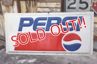 dp-221001-20 ※店頭ピックのみ PEPSI / 1990's Huge Plastic Sign