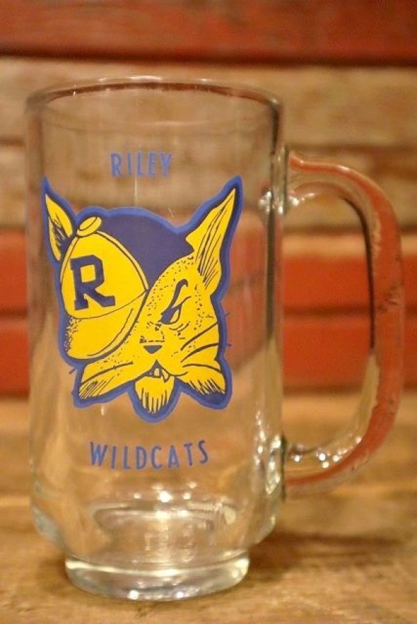 画像1: gs-230608-01 Riley High School / Wildcats 1980's Beer Mug
