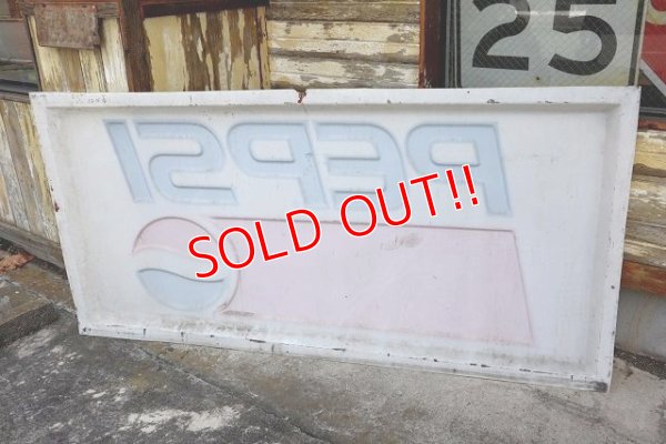 画像12: dp-221001-20 ※店頭ピックのみ PEPSI / 1990's Huge Plastic Sign