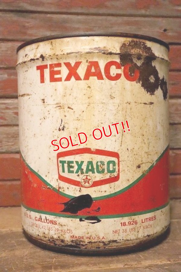 画像1: dp-230503-29 TEXACO / 1970's 5 U.S.Gallons Oil Can