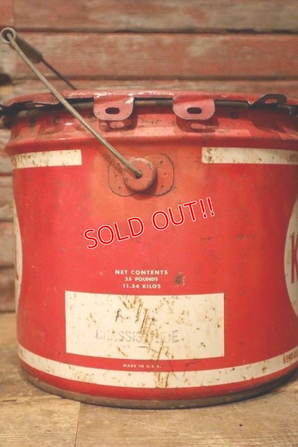 画像4: dp-230901-118 KENDALL / 1960's 25 POUNDS LUBRICANT CAN