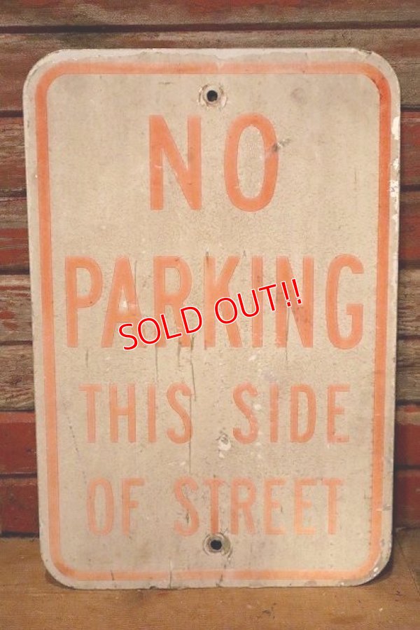 画像1: dp-230901-109 Road Sign / NO PARKING THIS SIDE OF STREET