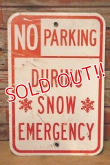 dp-230901-109 Road Sign / NO PARKING DURING SNOW EMERGENCY