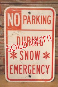dp-230901-109 Road Sign / NO PARKING DURING SNOW EMERGENCY