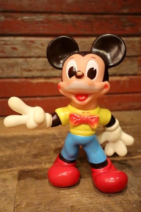 画像1: ct-230701-05 Mickey Mouse / Ledraplastic 1960's Squeaky Rubber Doll