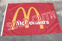 dp-230901-268 McDonald's / 1980's Nylon Flag Banner