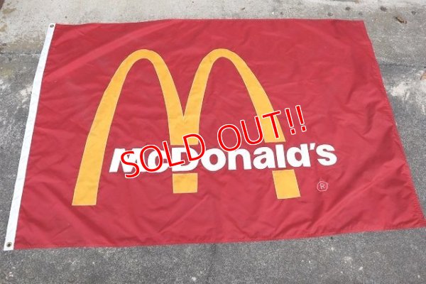 画像1: dp-230901-268 McDonald's / 1980's Nylon Flag Banner