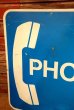 画像7: dp-230901-106 Public Phone Metal Sign