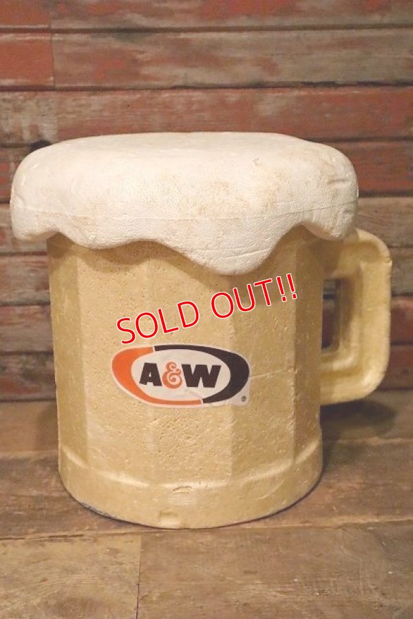 画像3: nt-230907-15 A&W / 1970's-1980's Styrofoam Beer Mug Cooler Box