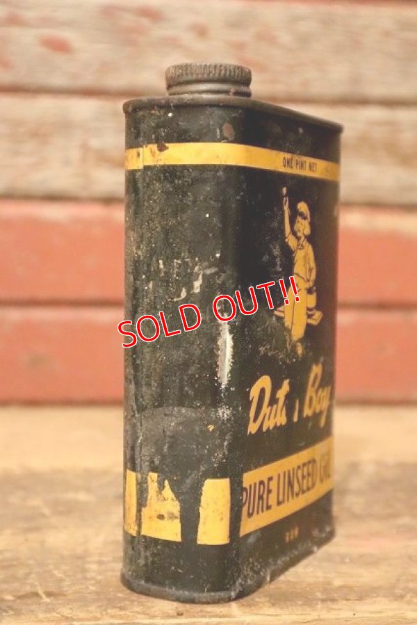 画像4: dp-230901-120 Dutch Boy / 1960's PURE LINSEED CAN