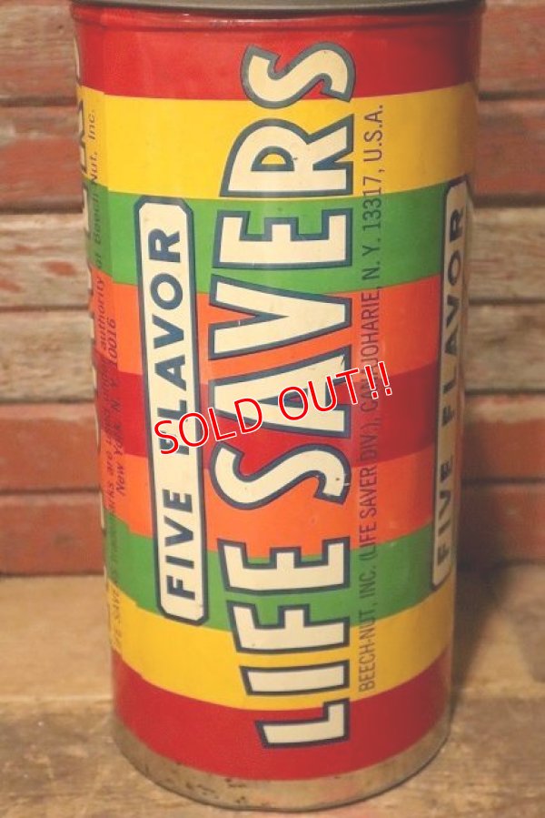 画像3: nt-230907-13 FIVE FLAVOR LIFE SAVERS / 1970's Tin Can Coin Bank