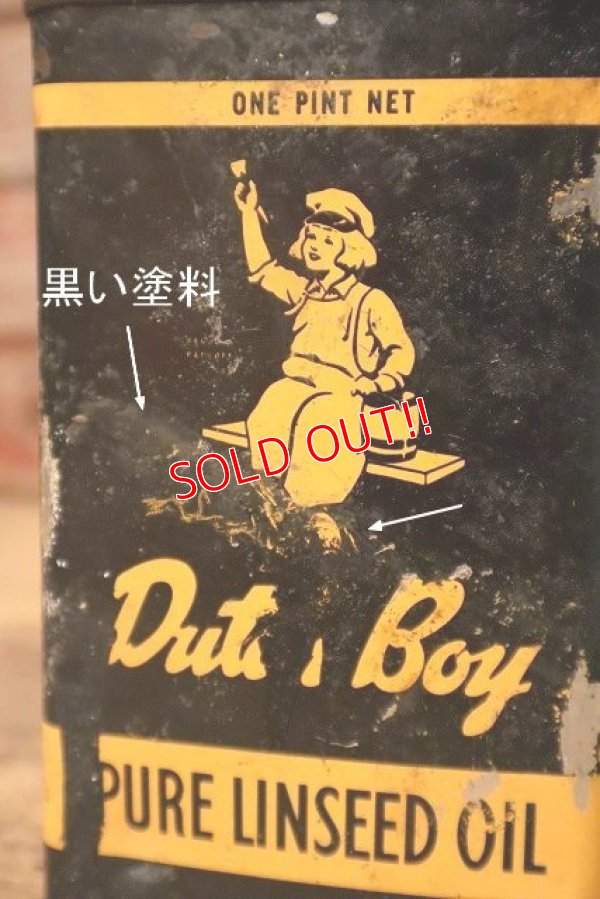 画像2: dp-230901-120 Dutch Boy / 1960's PURE LINSEED CAN