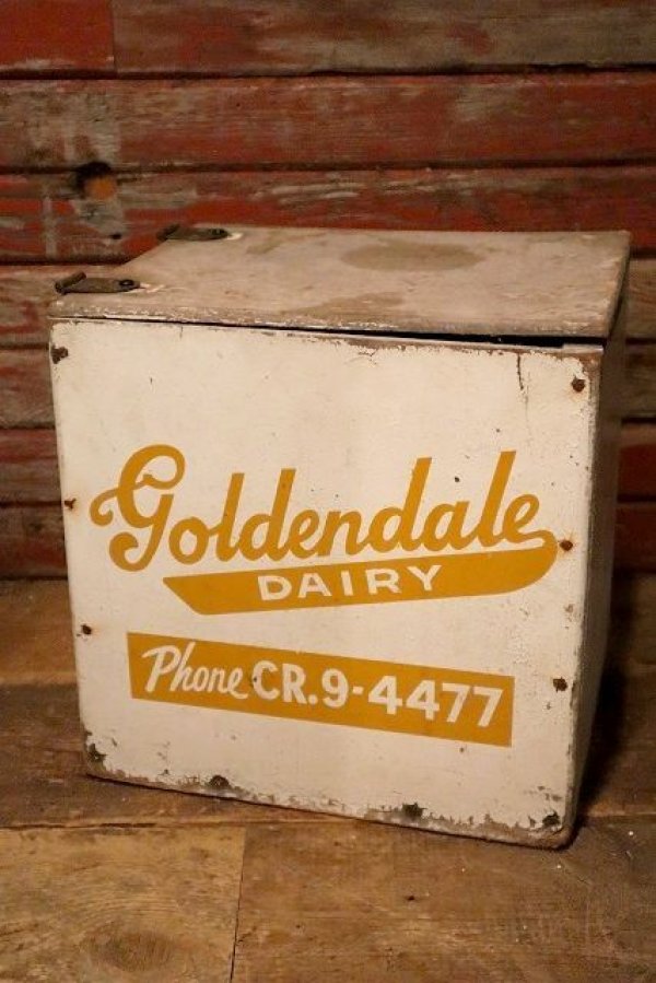 画像1: dp-230901-02 goldendale DAIRY / Vintage Wood Box