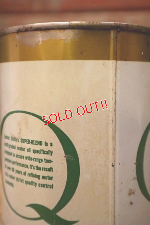画像6: dp-230901-120 QUAKER STATE / 1970's SUPER BLEND MOTOR OIL One U.S. Quart Can