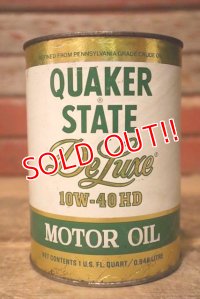 dp-230901-120 QUAKER STATE / 1980's Deluxe 10W-40HD One U.S. Quart Can