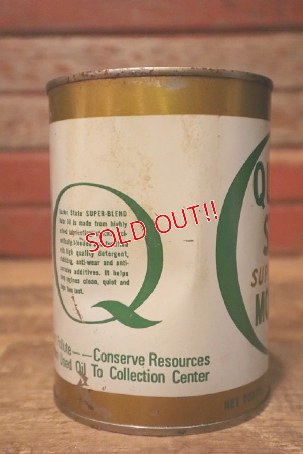 画像4: dp-230901-120 QUAKER STATE / 1970's SUPER BLEND MOTOR OIL One U.S. Quart Can