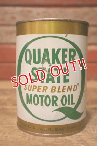 dp-230901-120 QUAKER STATE / 1970's SUPER BLEND MOTOR OIL One U.S. Quart Can