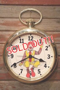 dp-230901-270 McDonald's / Ronald McDonald 1978 Wall Clock
