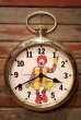 画像1: dp-230901-270 McDonald's / Ronald McDonald 1978 Wall Clock (1)